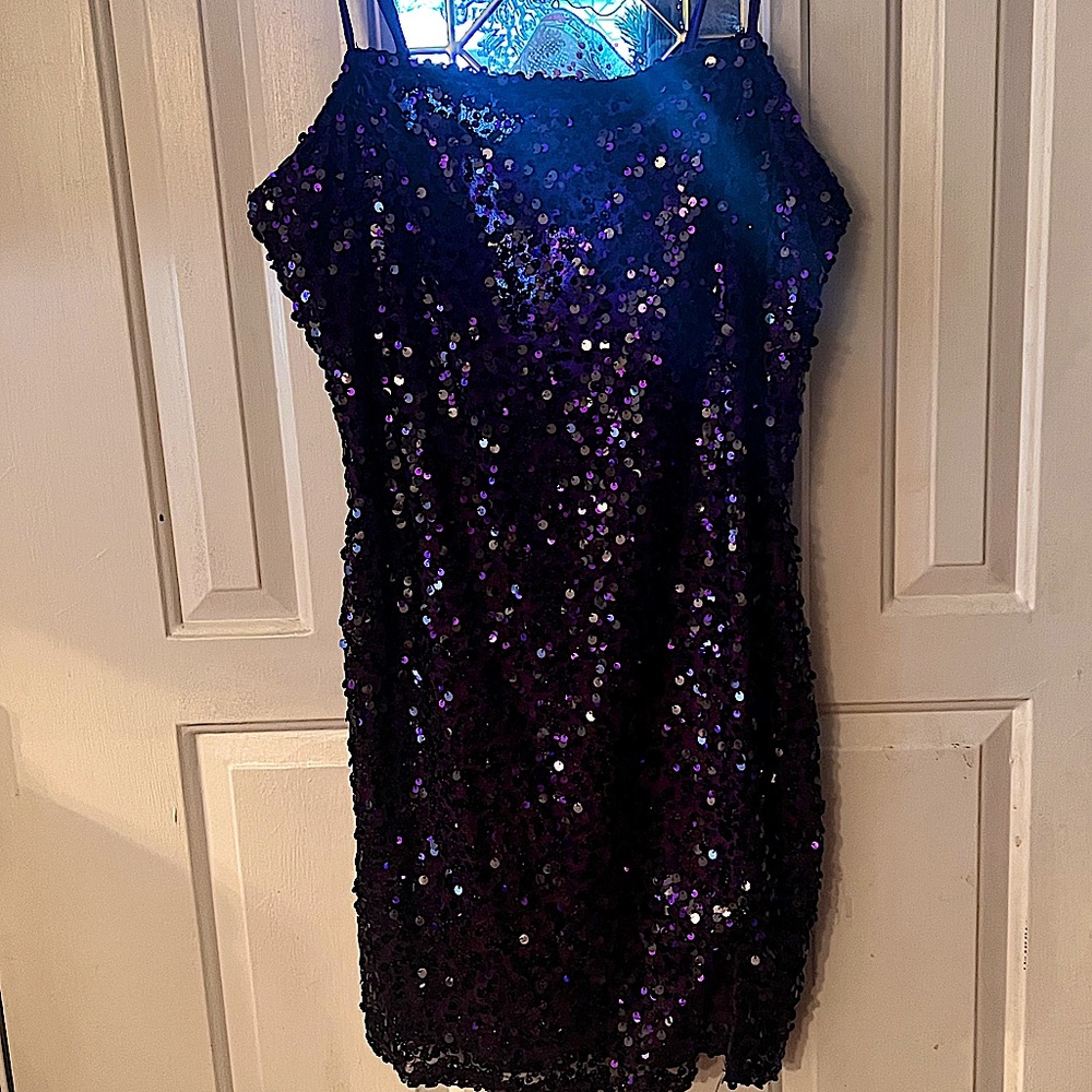 Sparkly Purple Homecoming dress